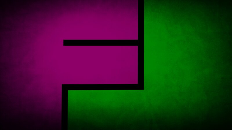 Abstract Geometric Shapes — Purple, Minimalist