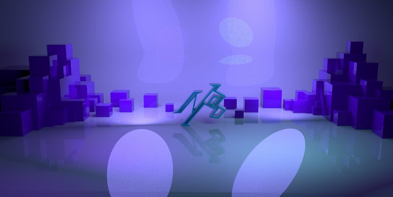 Abstract Geometric Shapes — Purple, Serene