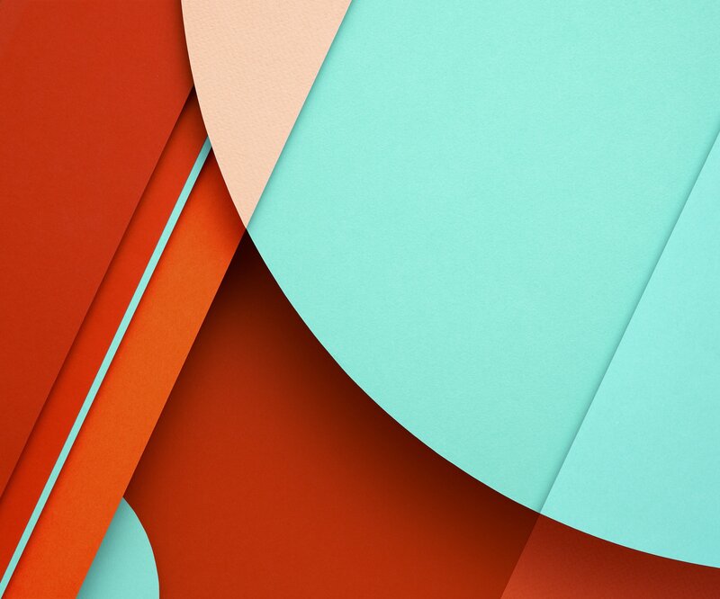 Abstract Geometric Shapes — Red, Calm, Curved Lines