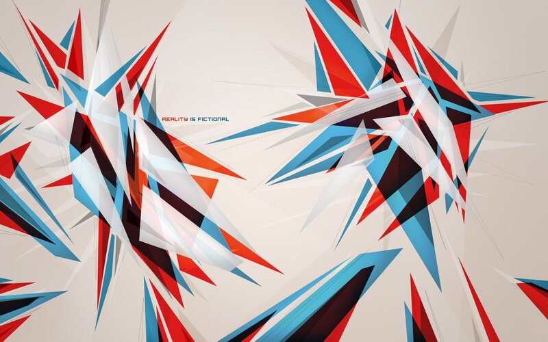 Abstract Geometric Shapes — Red, Dynamic