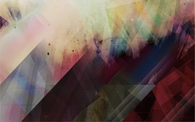 Abstract Geometric Shapes — Red, Dynamic, Triangles