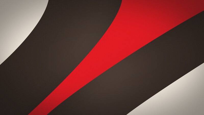Abstract Geometric Shapes — Red, Minimalist, Red Stripe, Brown Shape