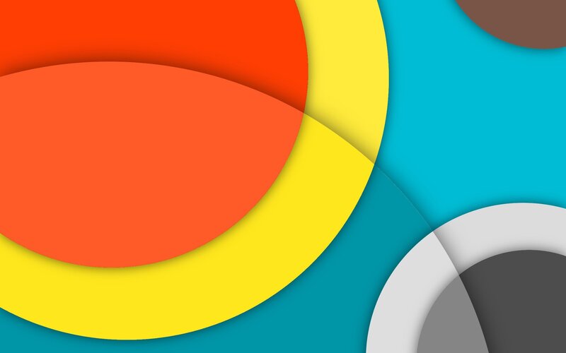 Abstract Geometric Shapes — Red, Vibrant