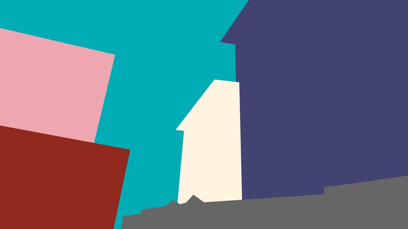 Abstract Geometric Shapes — Teal, Calm, Background