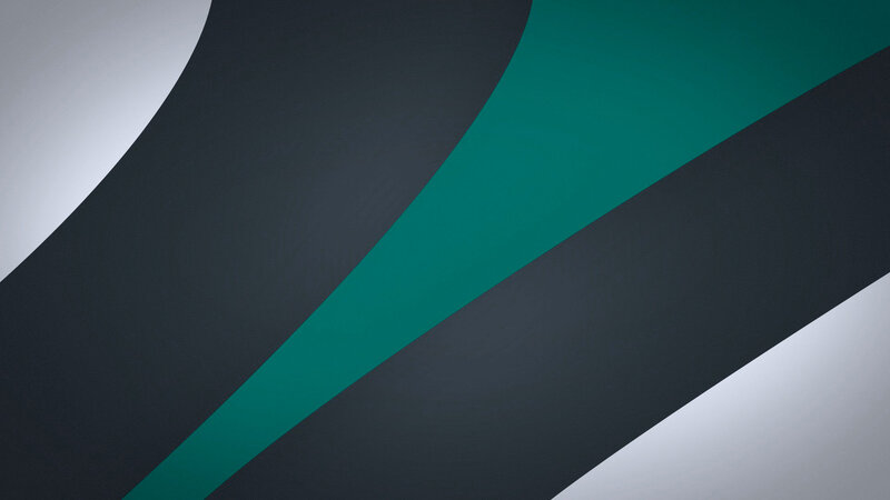 Abstract Geometric Shapes — Teal, Calm, Curved Lines, Diagonal Stripes