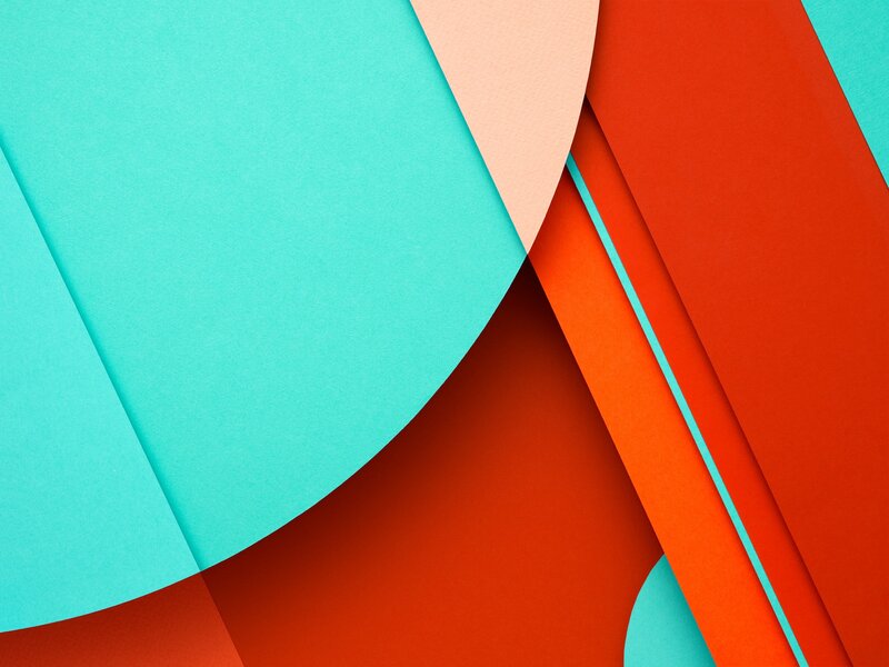 Abstract Geometric Shapes — Teal, Calm