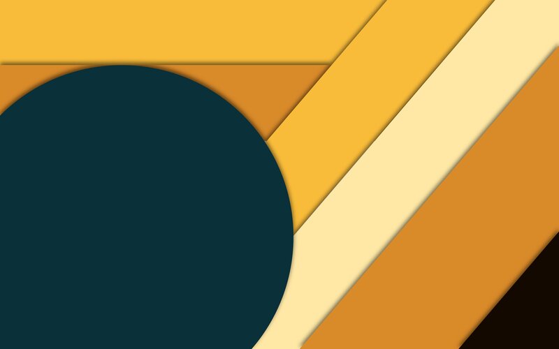 Abstract Geometric Shapes — Yellow, Calm, Circle