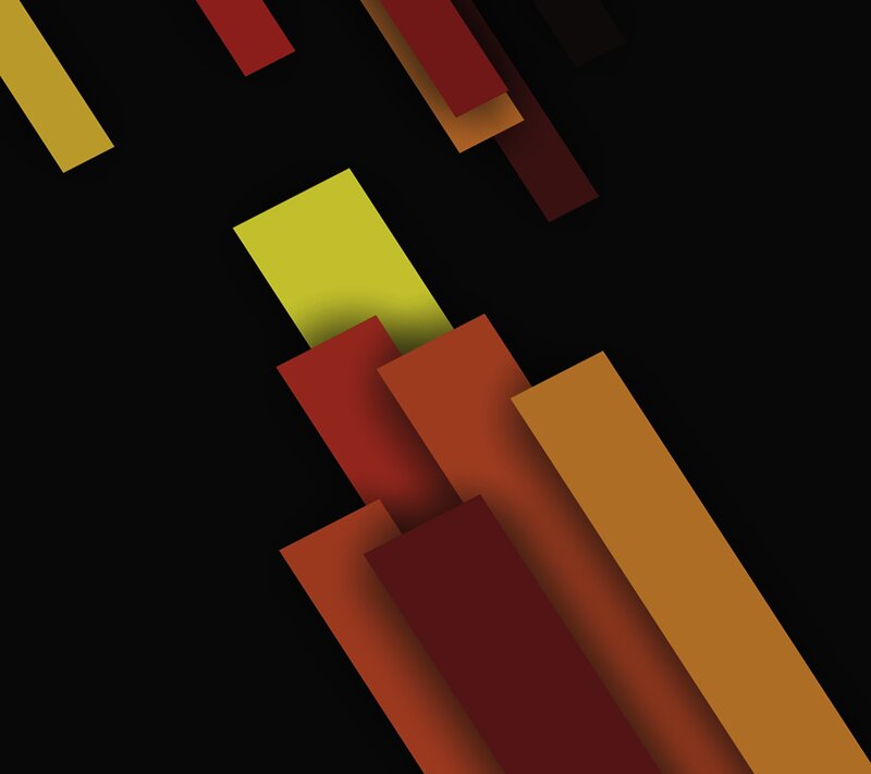 Abstract Geometric Shapes — Yellow, Dynamic