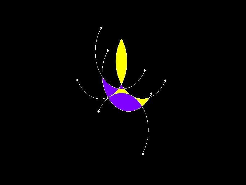 Abstract Geometric Shapes — Yellow, Minimalist