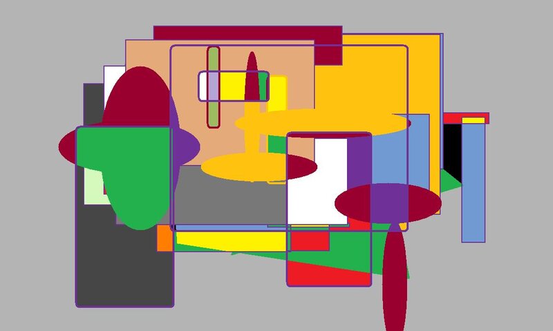 Abstract Geometric Shapes — Yellow, Neutral