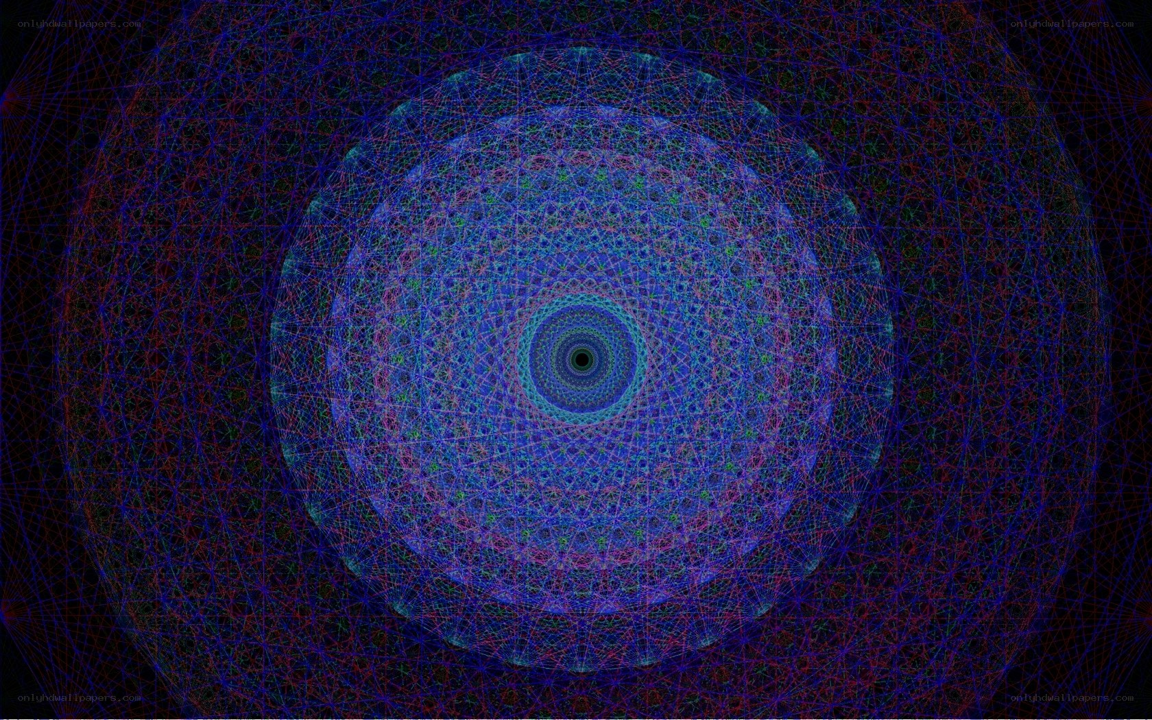 Abstract geometric spiral pattern