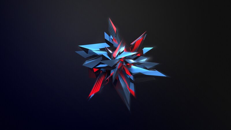 abstract geometric star design