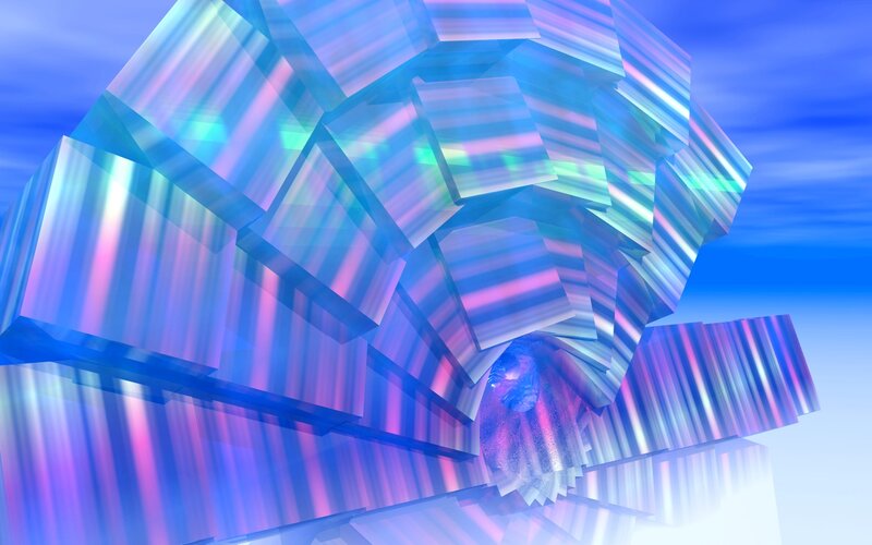 Abstract Geometric Structure — Blue