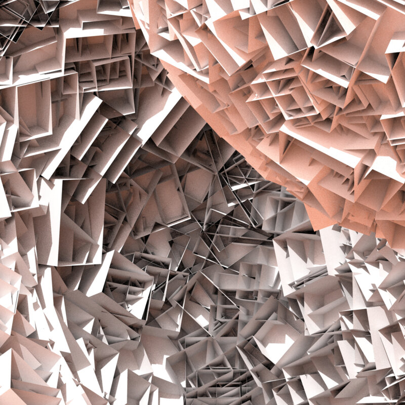 Abstract Geometric Structure — White, Complex, 3d Render