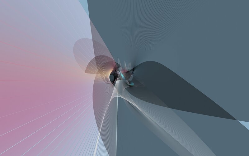 Abstract Geometric Swirl — Pink