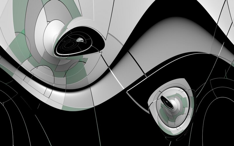 Abstract geometric swirls