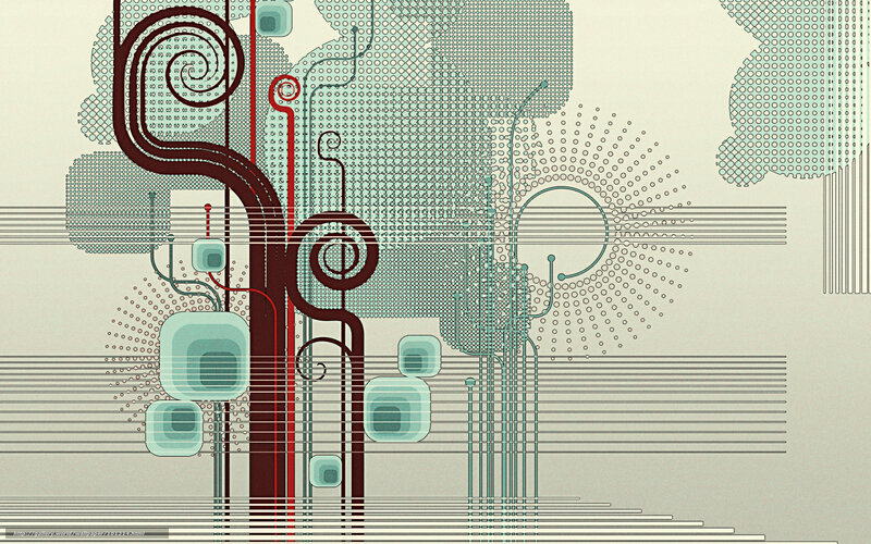 abstract geometric tree design