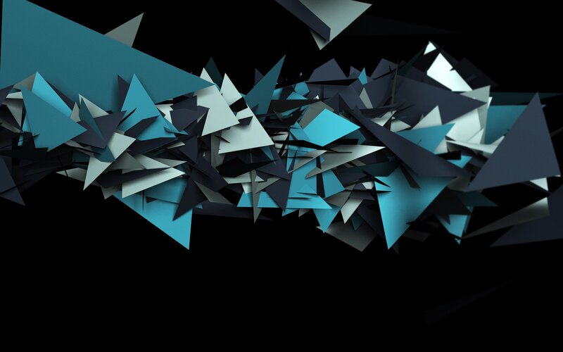 Abstract geometric triangle composition