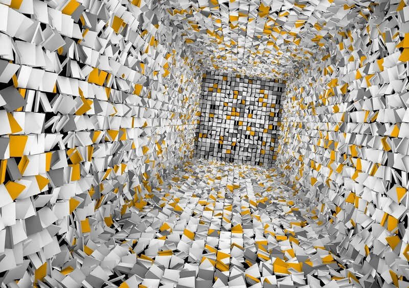 abstract geometric tunnel