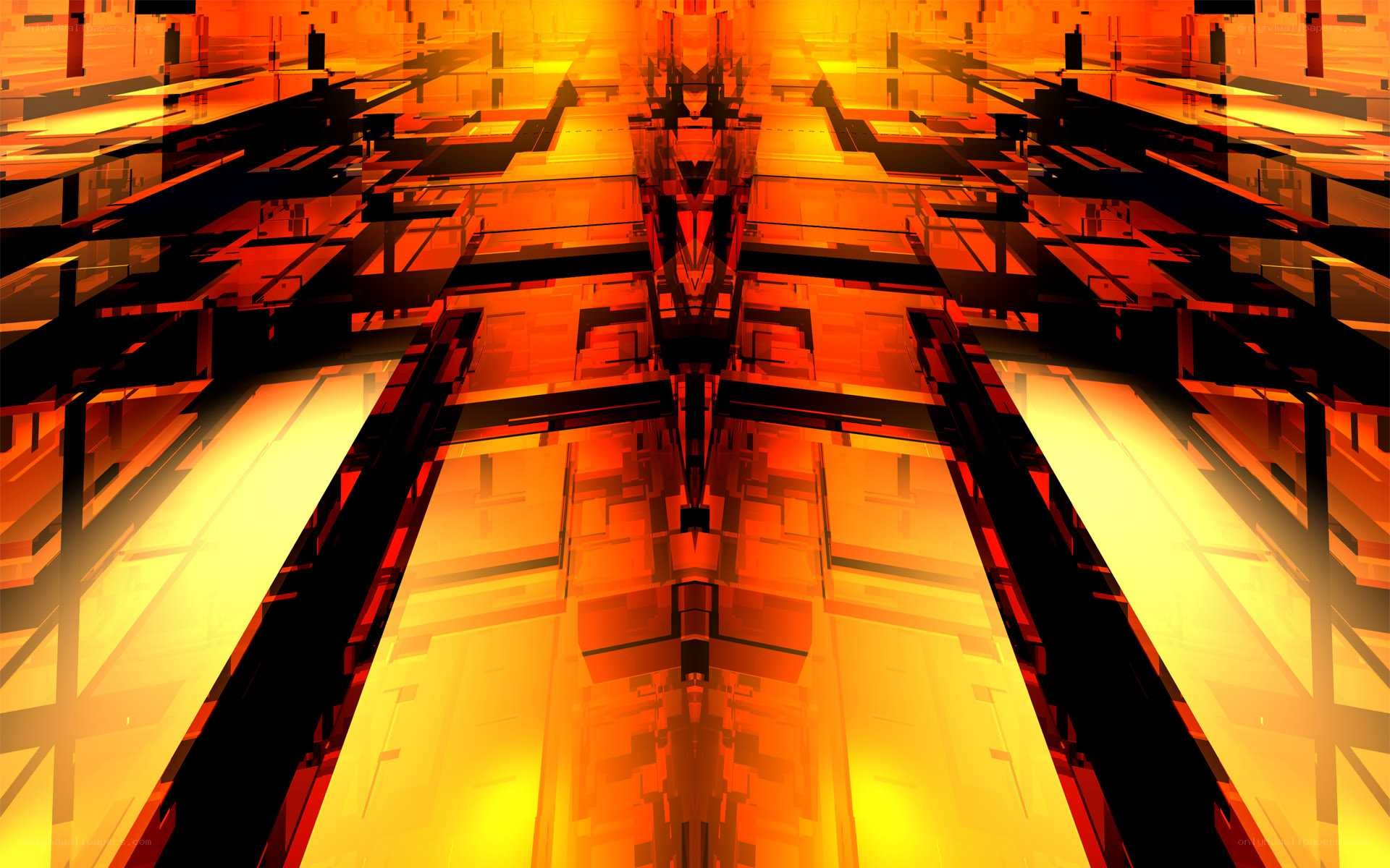 abstract geometric tunnel