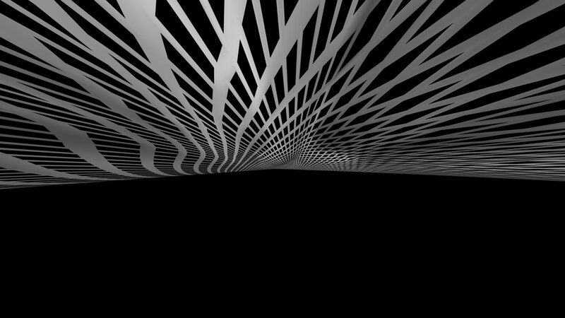 Abstract geometric tunnel pattern