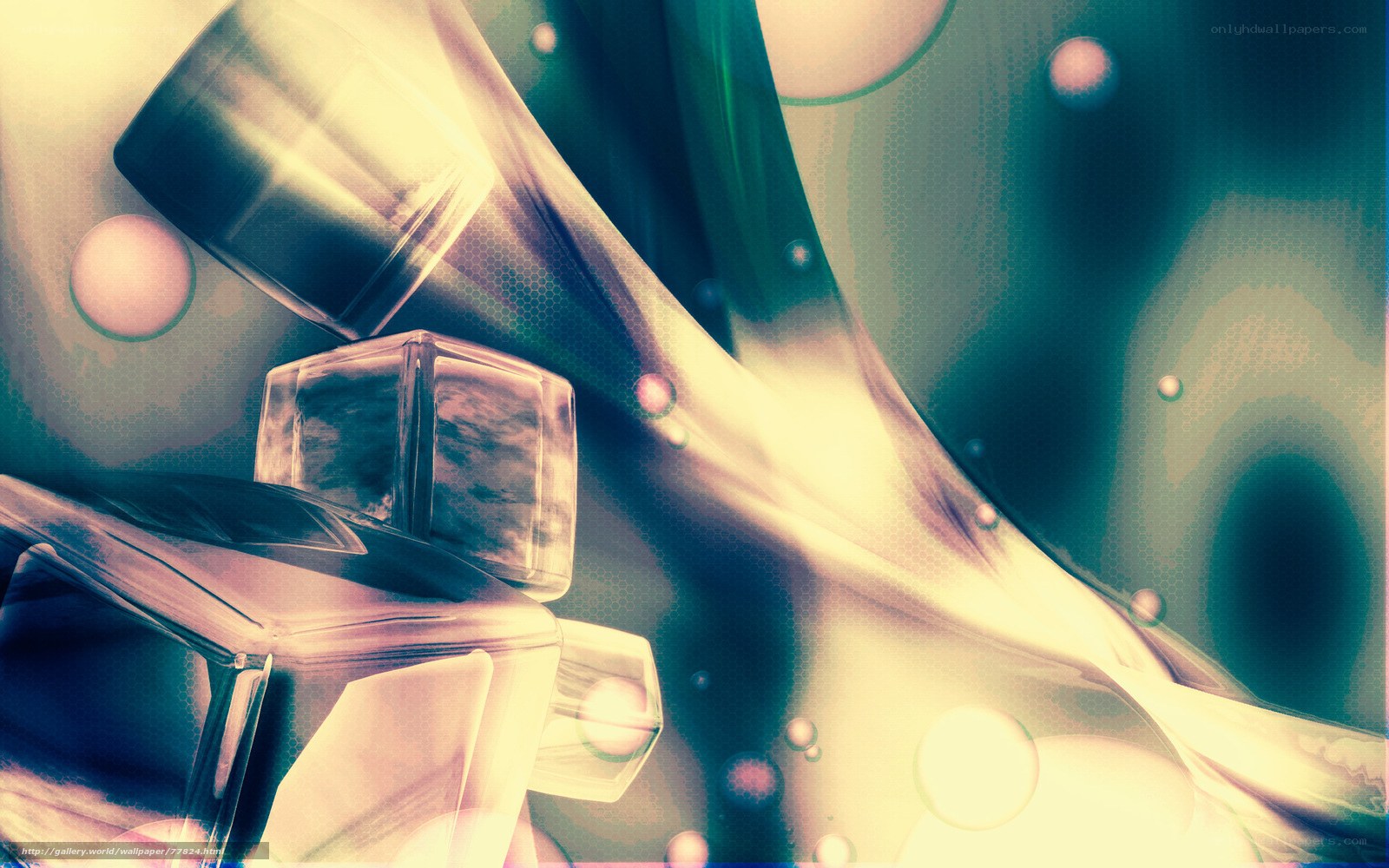 Abstract glass and light design