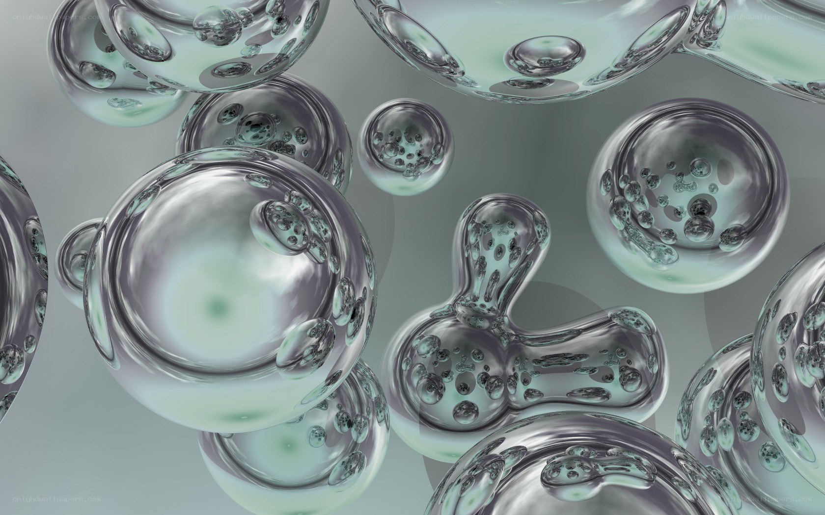 abstract glass bubbles