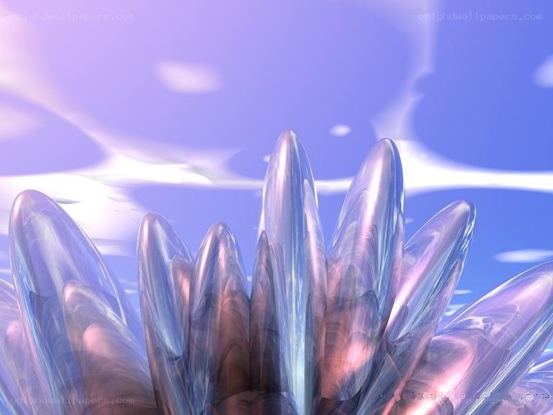 abstract glass flower petals