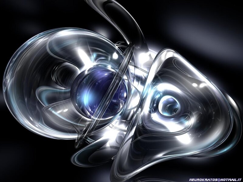 Abstract Glass-like Forms — Black