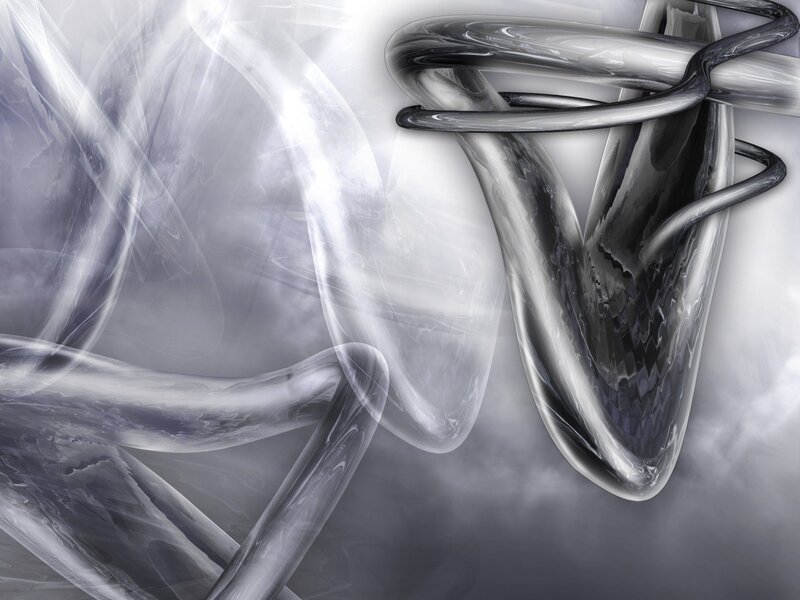 Abstract Glass-like Forms — Gray