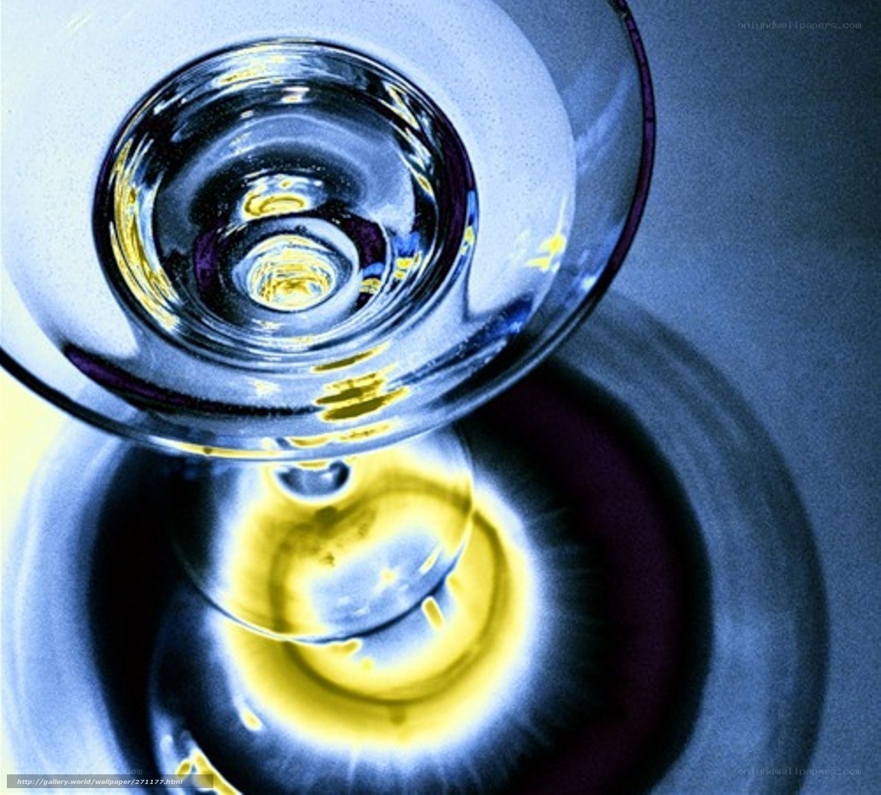 Abstract glass reflection
