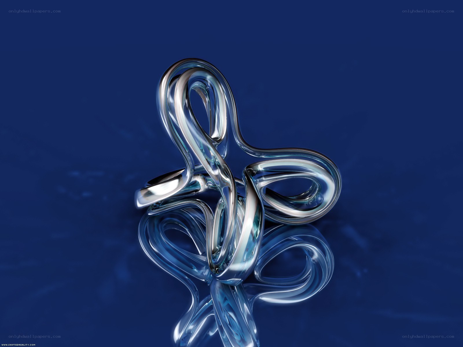 Abstract glass sculpture