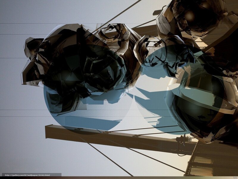 Abstract glass sculpture