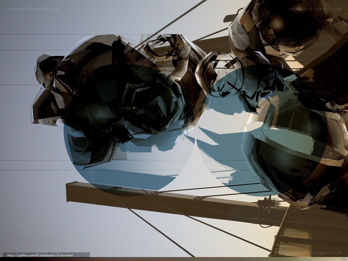 Abstract glass sculpture