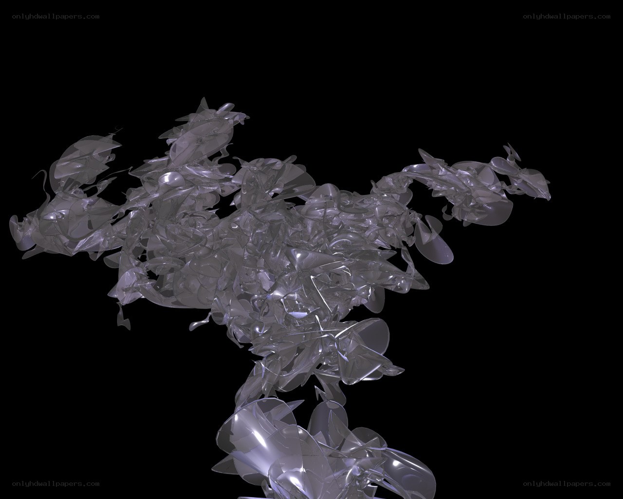 abstract glass sculpture