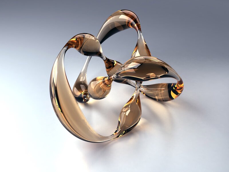 abstract glass sculpture