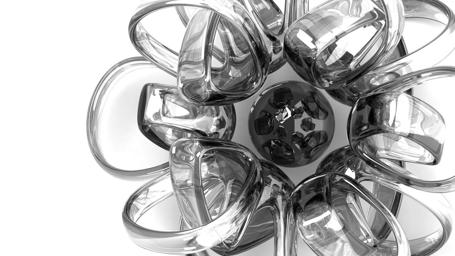 abstract glass sculpture