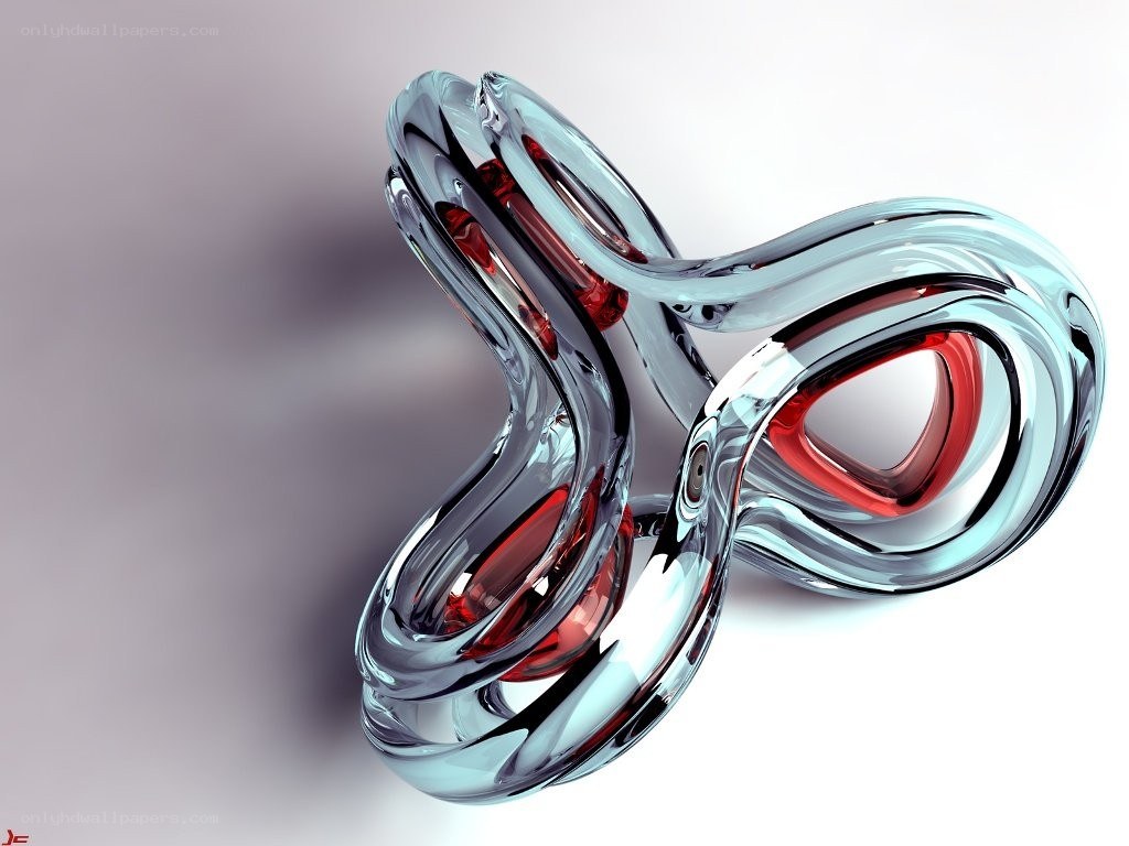 Abstract glass sculpture