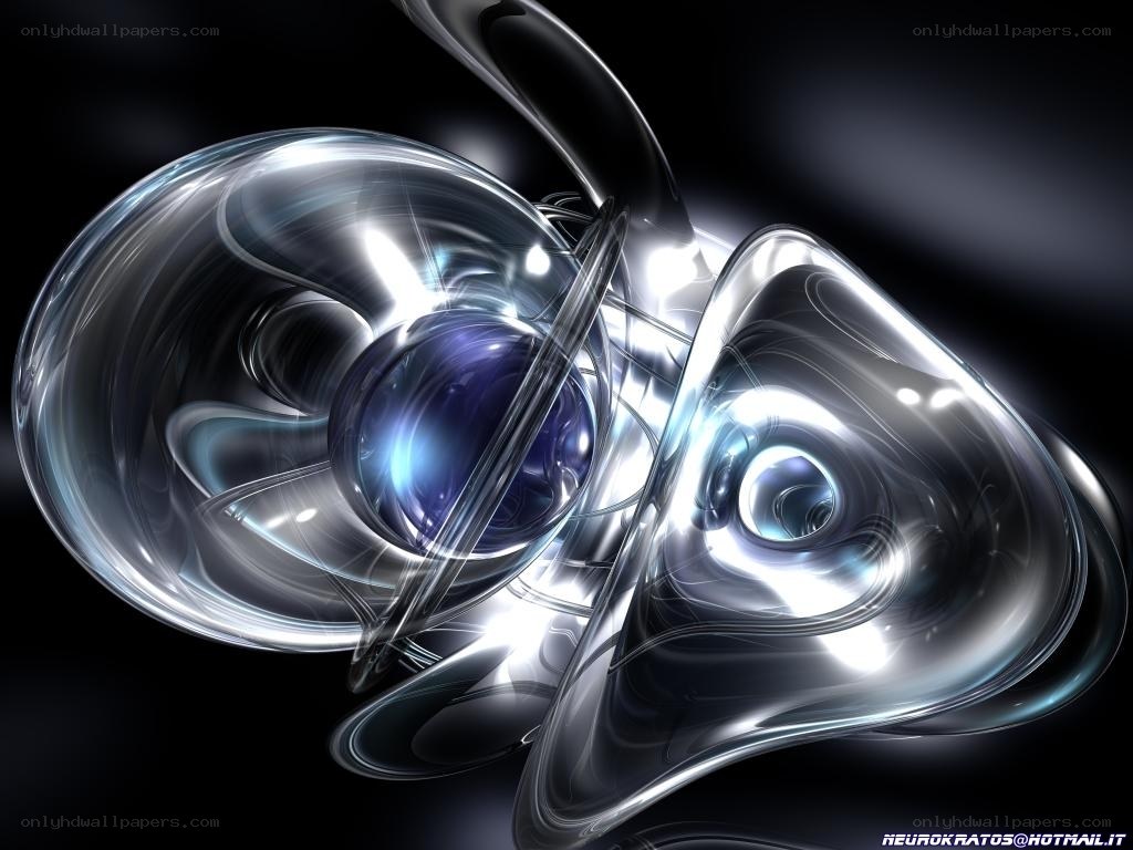 Abstract glass sculpture