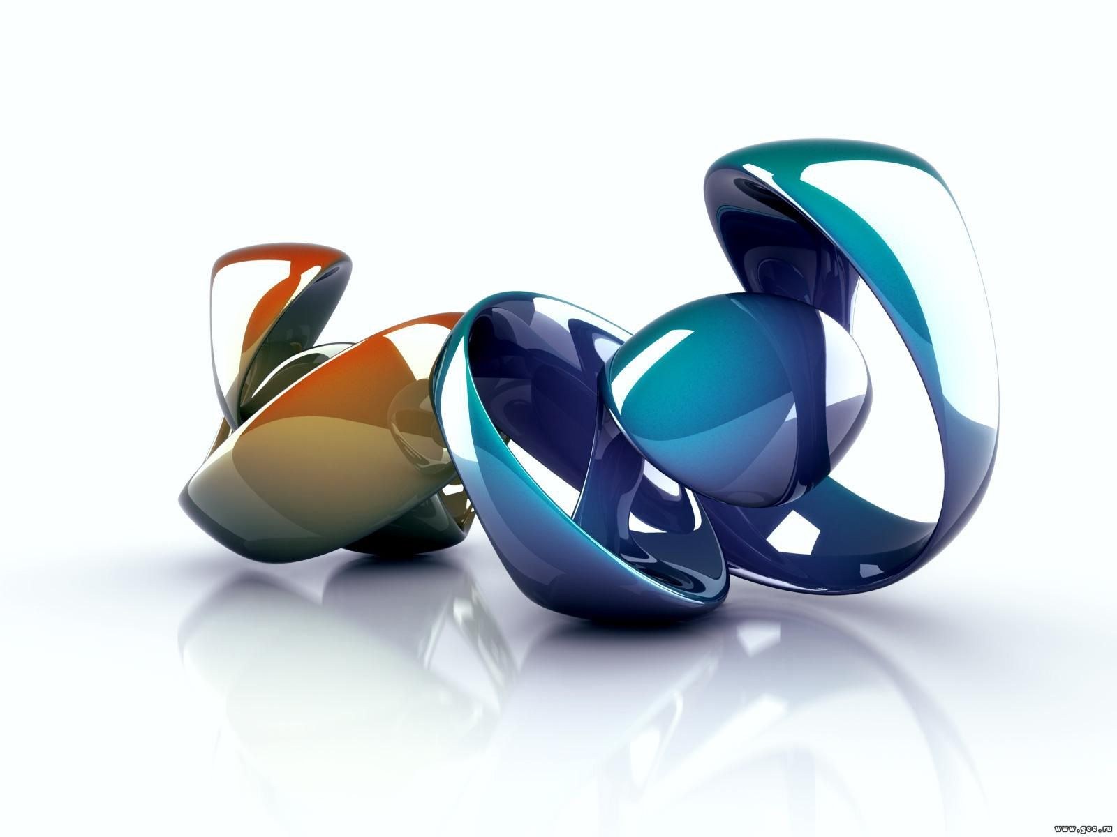 Abstract glass sculpture