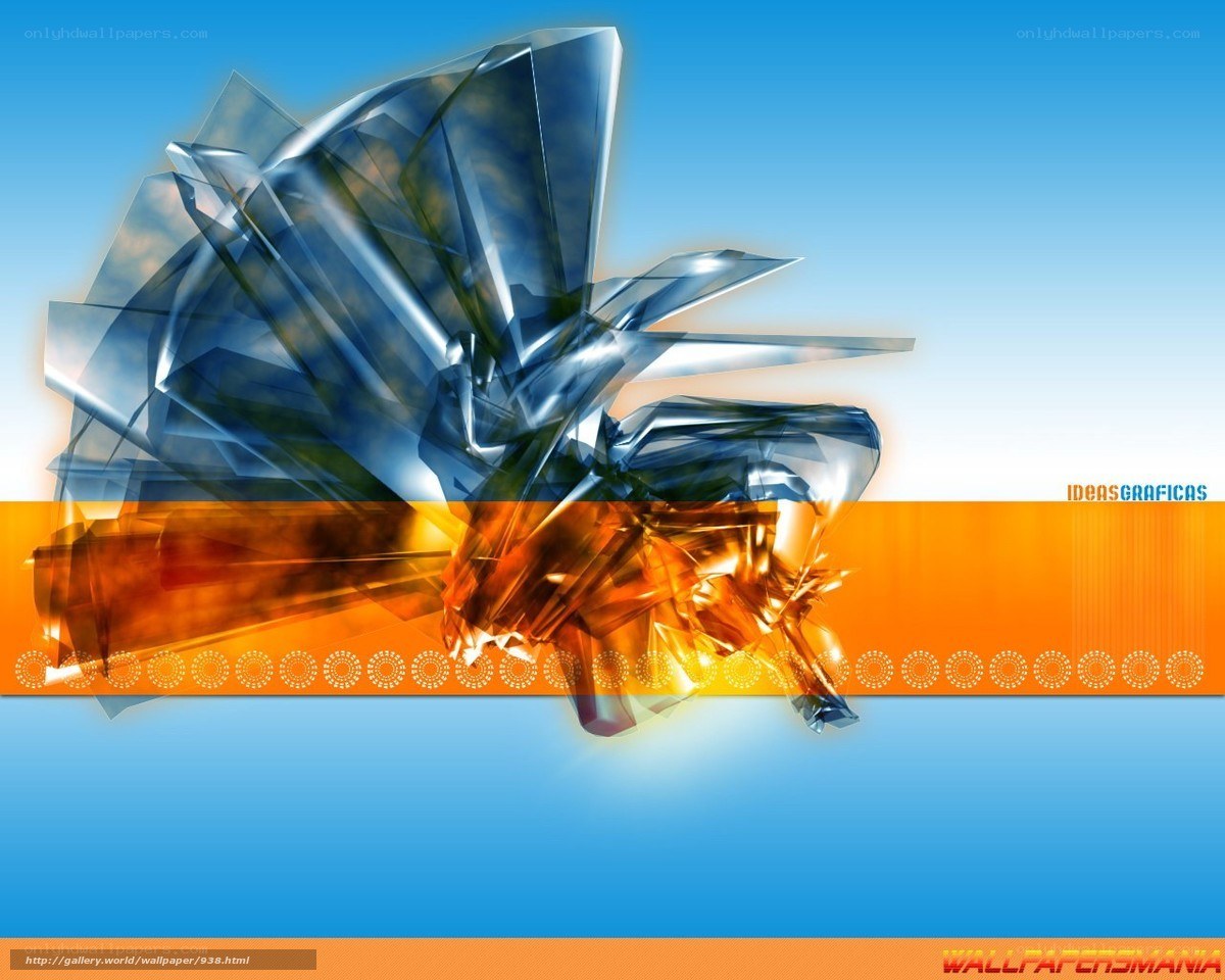 Abstract glass sculpture