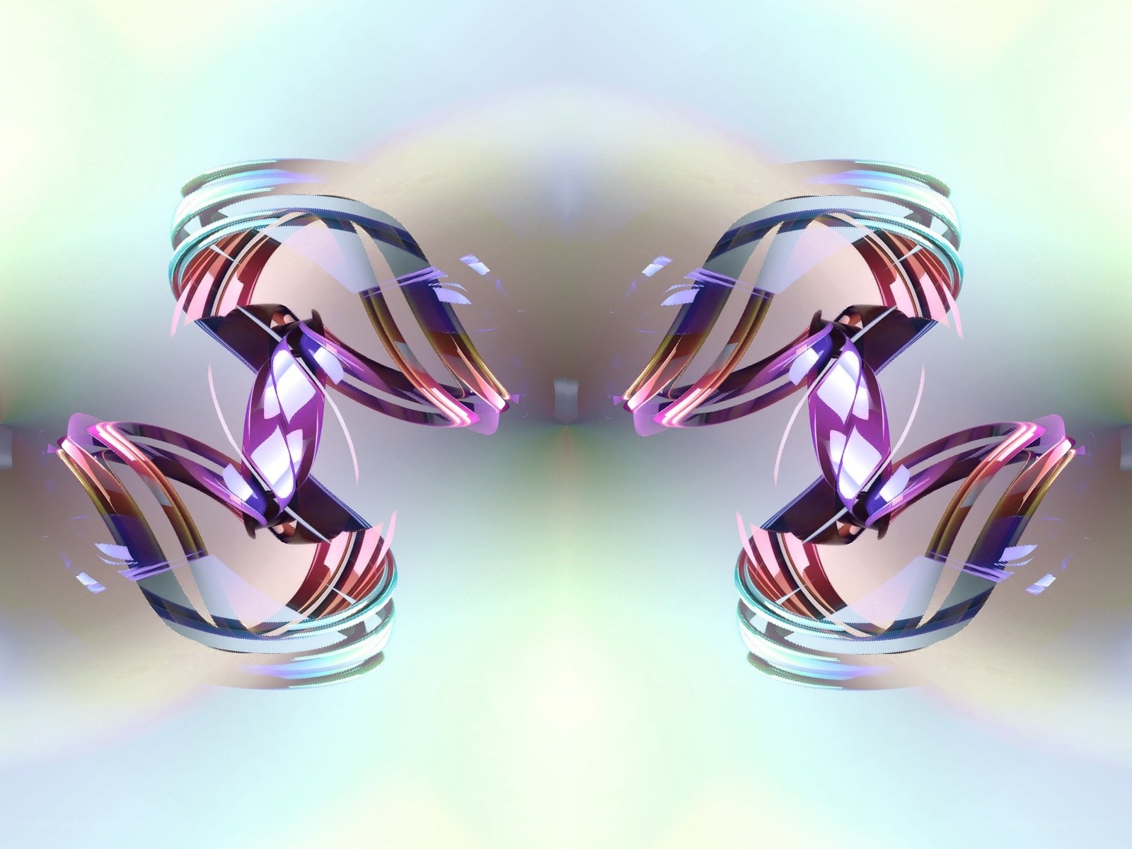 Abstract glass sculptures
