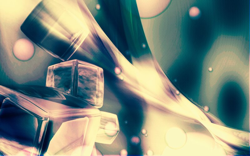 Abstract Glass Shapes — Yellow