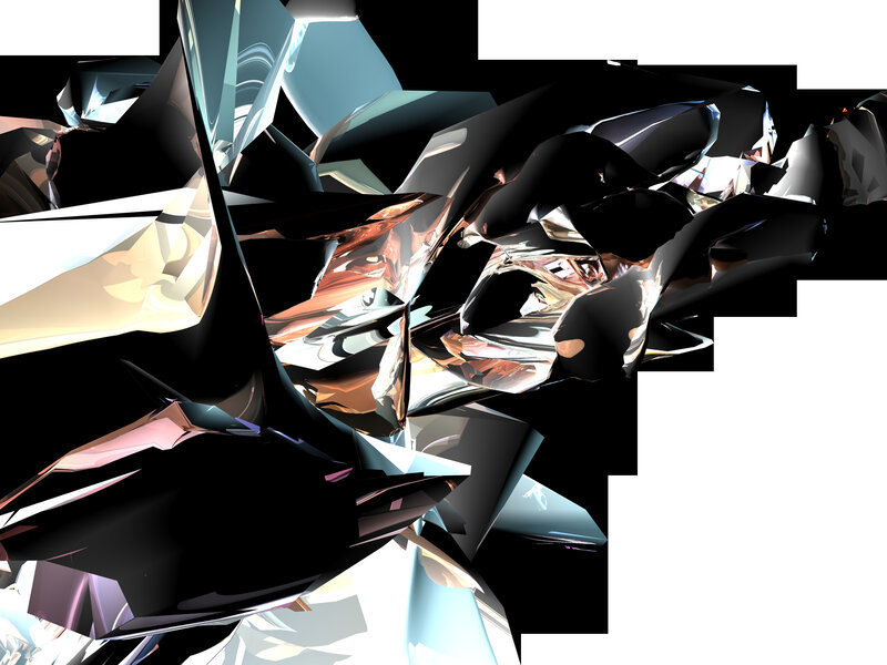 abstract glass shards