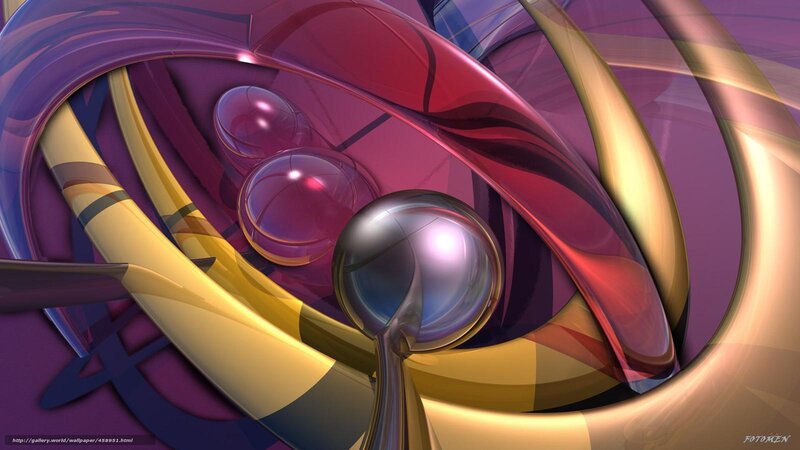 Abstract Glass Spheres — Purple, Dynamic
