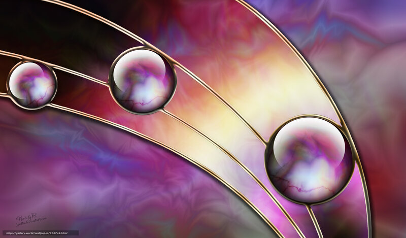 Abstract Glass Spheres — Purple