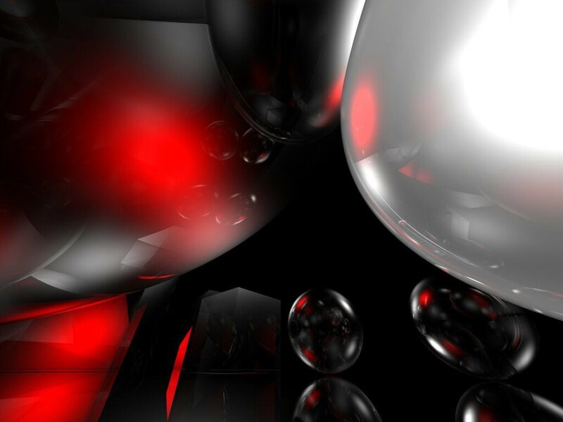 Abstract Glass Spheres — Red