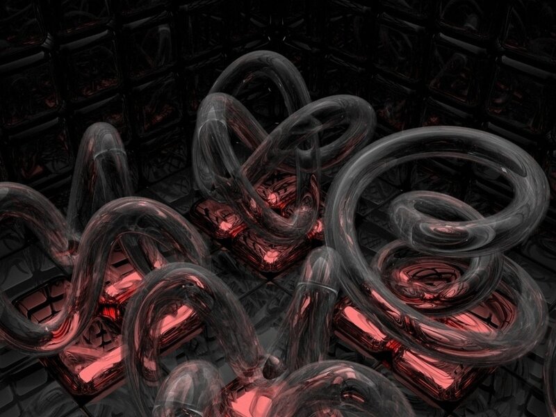 Abstract Glass Spirals