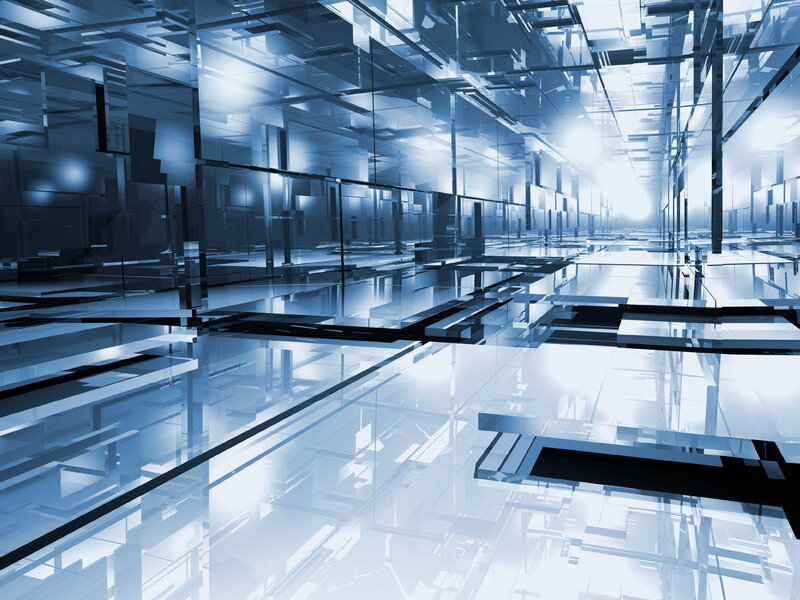 Abstract Glass Structure — Reflection
