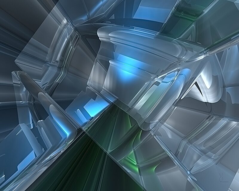 Abstract glass structure